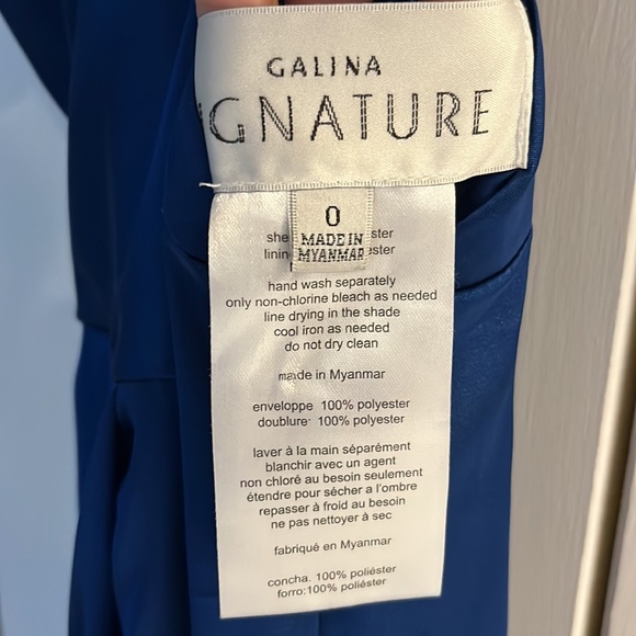 Galina Signature blue dress from David’s Bridal. Size 0. With pockets - Picture 8 of 11